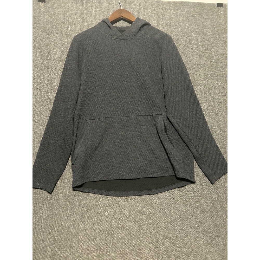 Lululemon at ease hoodie pullover gray Large mens LM3BF7S casual textured
